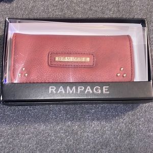 New rampage, cranberry color wallet.